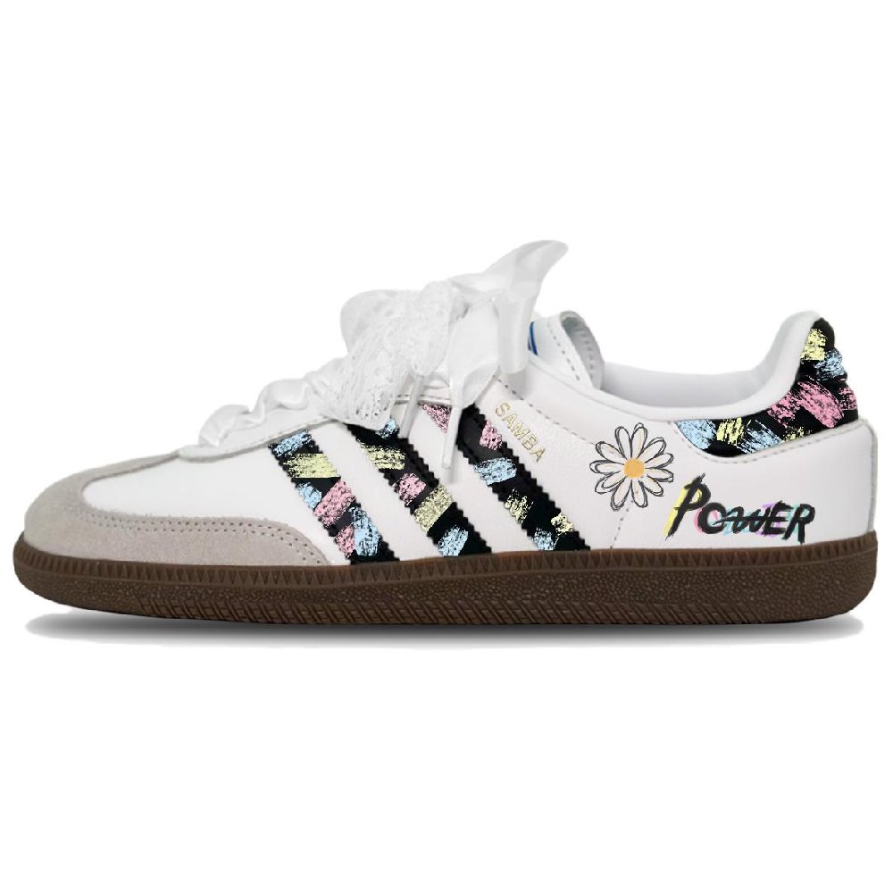 Adidas Originals SAMBA OG Skateboard Shoes Women's Low top White/Gray/Black