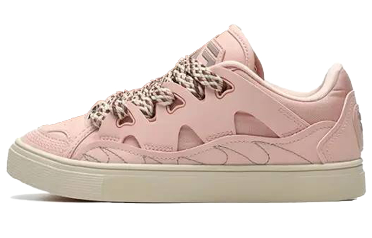 FILA FUSION Casper Durable Lightweight And Breathable Low-Top Skateboard Shoes Women's Gray Oil Pink