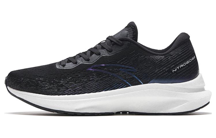 Anta Champion Running Shoes Lite Cushioning Anti-Slip And Wear-Resistant Low-Top Running Shoes Men's Black Purple White
