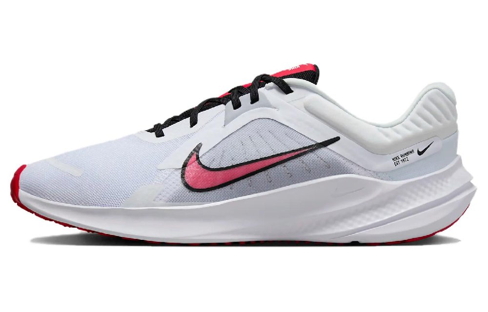 Nike Quest 5 White Light Smoke Grey Black Fire Red