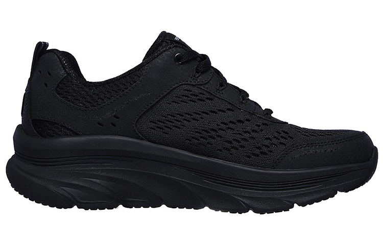 Skechers Relaxed Fit DLux Walker Low Top Black Women's
