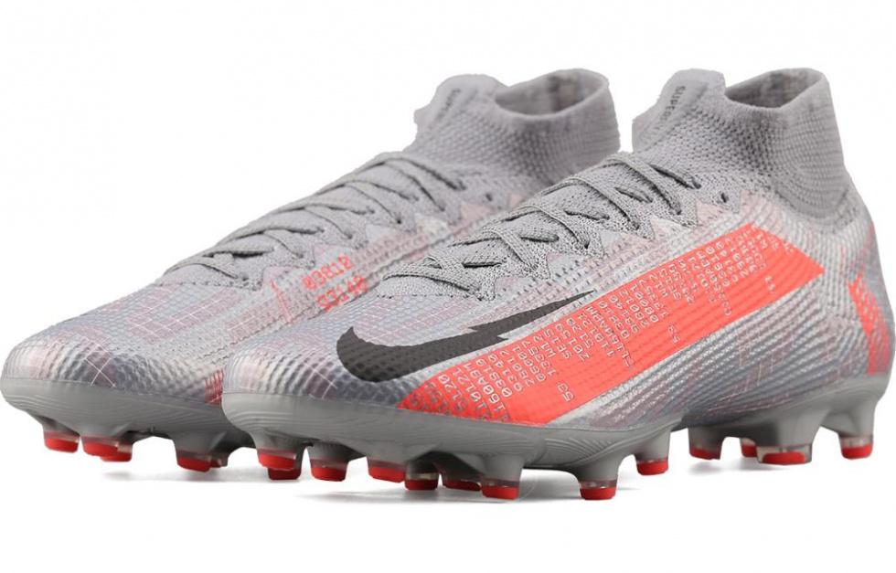 Nike Mercurial Superfly 7 Elite Ag Pro 'Metallic Grey Crimson' купить в интернет-магазине Yoocart с быстрой доставкой по России.
