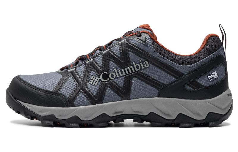 Columbia Wear resistant And Waterproof Low Top Outdoor Shoes Men's Gray Black