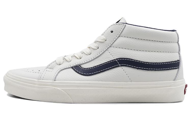 Vans Sk8 Mid Mid Top Casual Skate Shoes Unisex White Blue