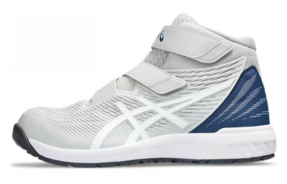 Asics Winjob Cushioning, Wear Resistant High top Casual Shoes Unisex Gray White