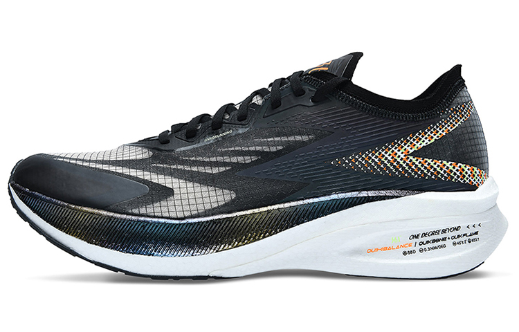 361° Feiran 1 Cushioning Anti-Slip And Wear-Resistant Low-Top Running Shoes Men's Black White
