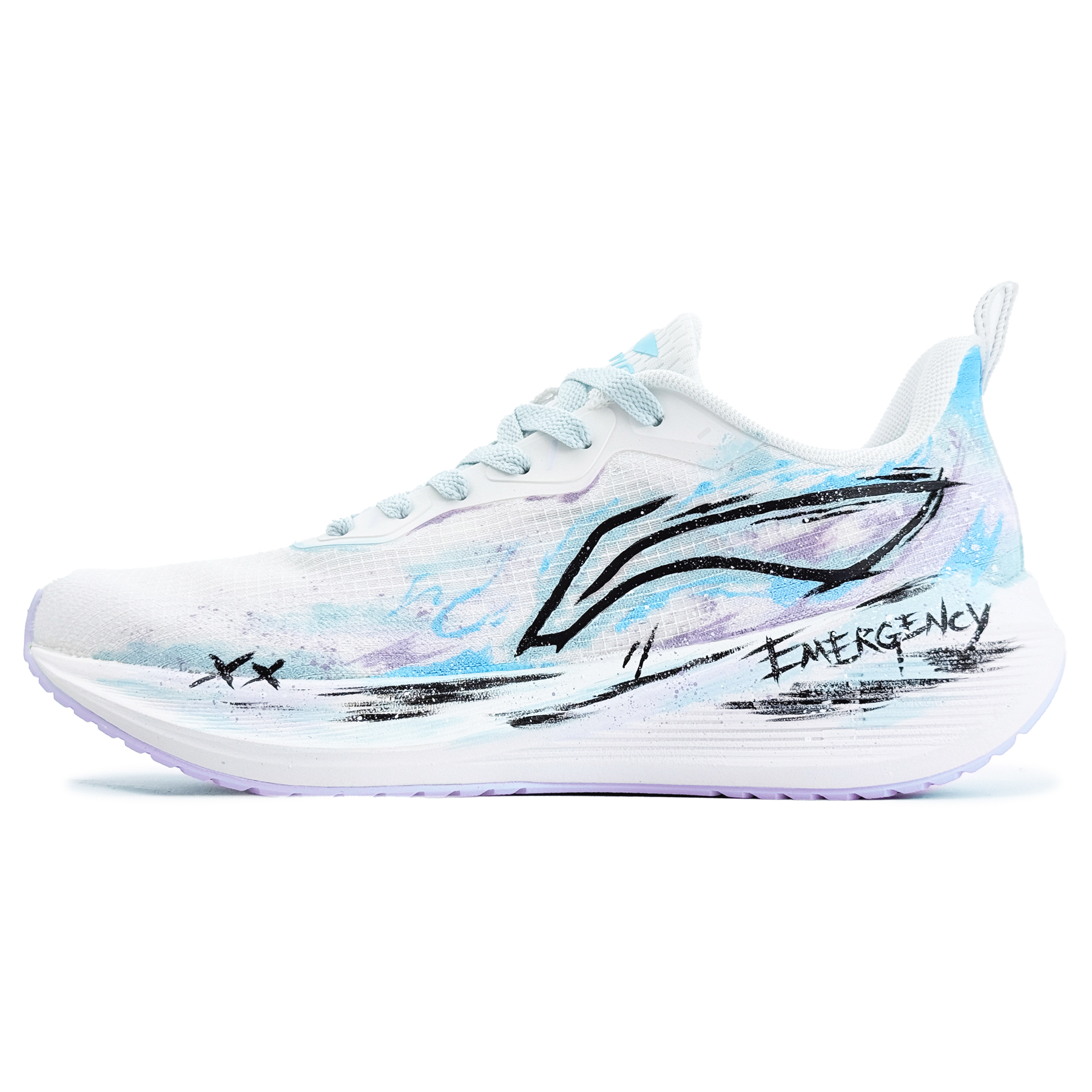 LiNing Wuyue Shock Absorbers Rebound Low top Casual Running Shoes Women's Blue Purple