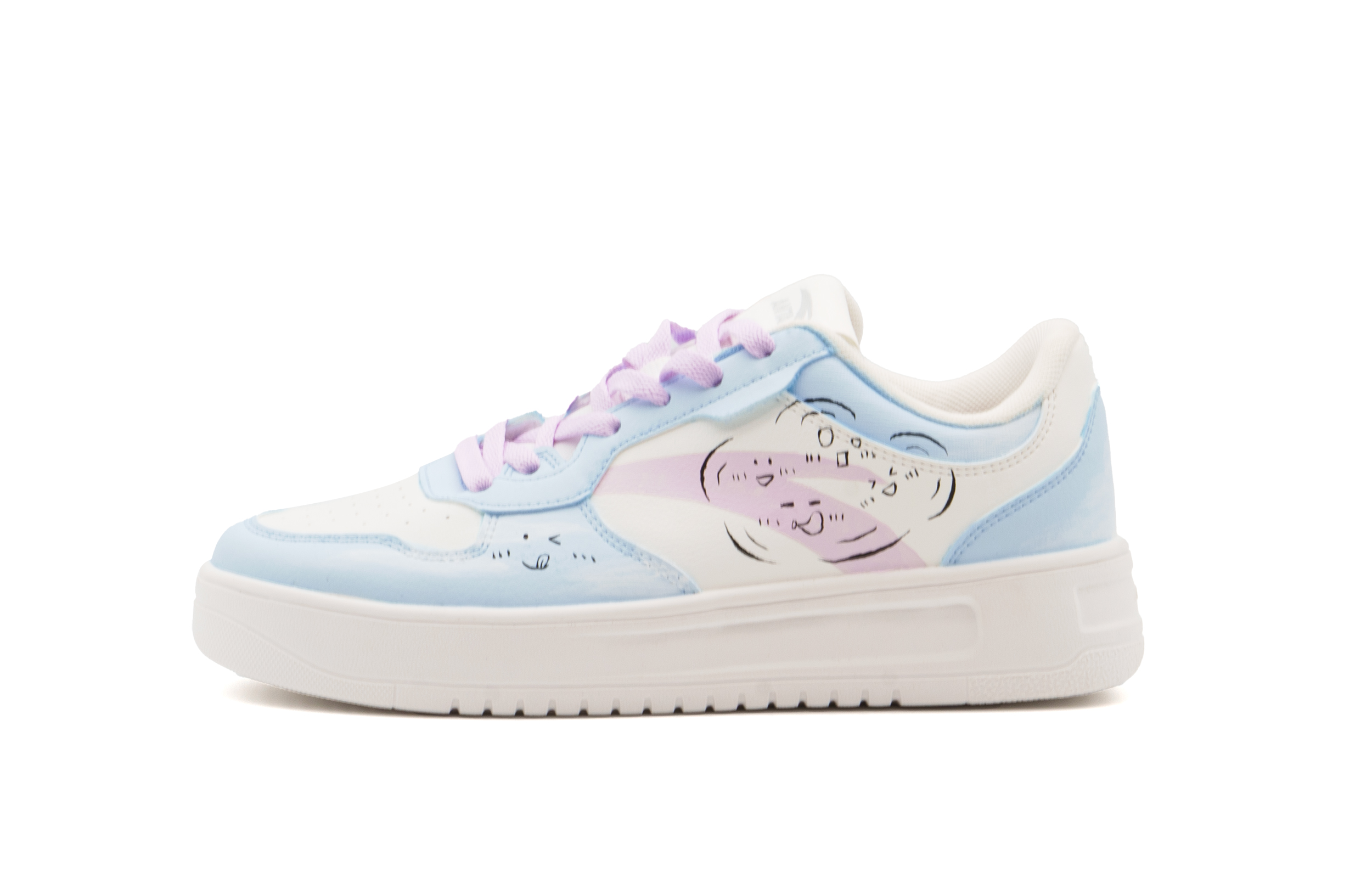 Anta Relaxed Slip Resistant Shock Absorbers Low top Skateboard Shoes Unisex Blue Shopping Bag