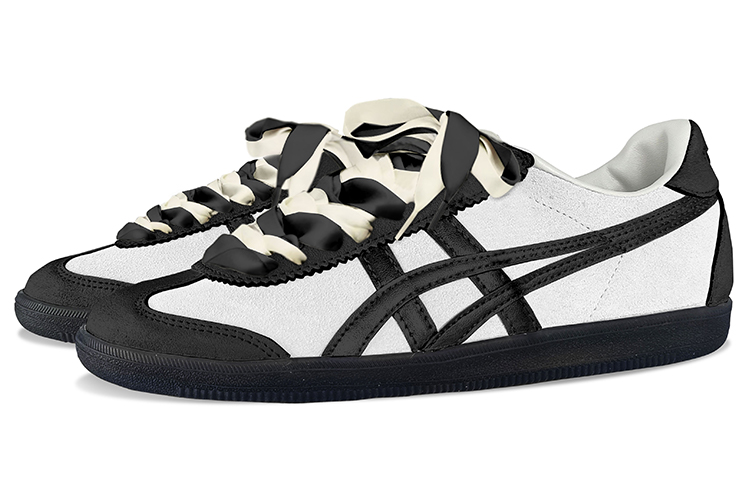 Onitsuka Tiger Tokuten Low Top Skateboard Shoes Unisex Black White