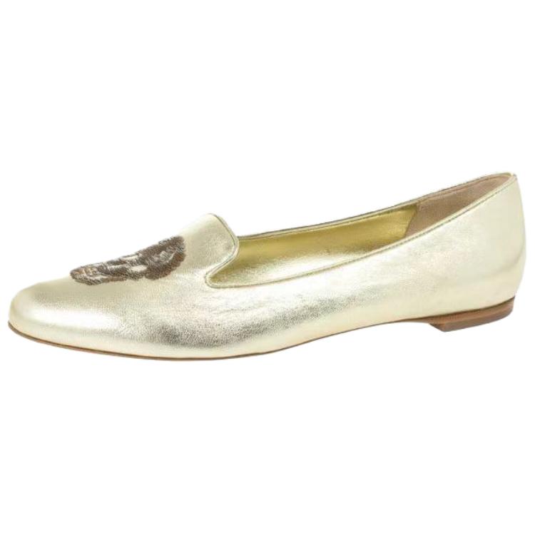 Alexander McQueen Casual Single Shoes Women's Gold