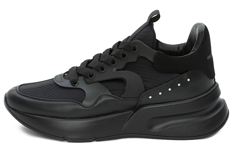 Alexander McQueen Oversized Runner Black Silver