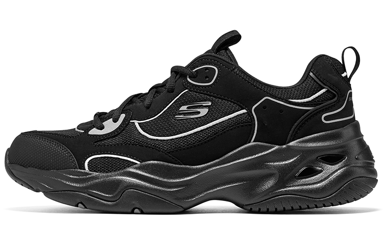 Skechers Lifestyle Anti-Slip Wear-Resistant Low-Top Casual Shoes Men's Black