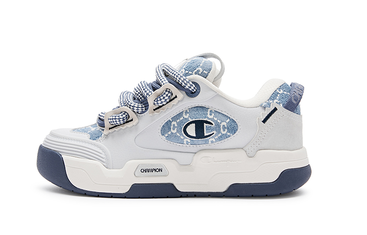 Champion Low-Top Skateboard Shoes Women's Dark Blue