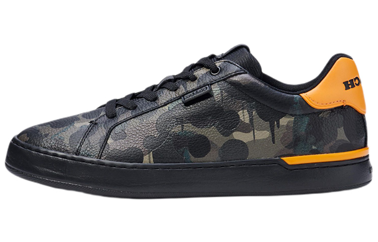 COACH Low Top Stylish Skateboarding Shoes Men's Black Gray