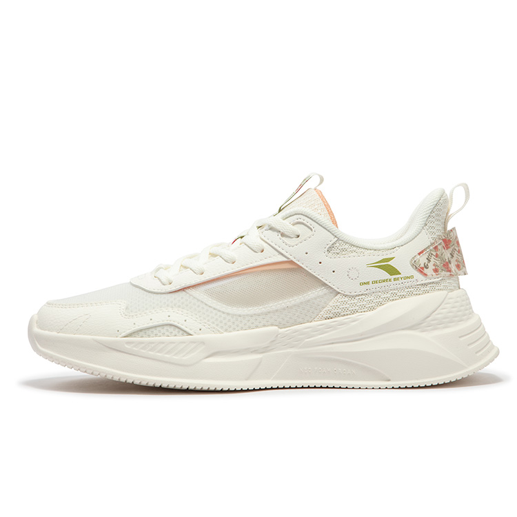 361° Lightweight Comfort Anti-Slip And Wear-Resistant Breathable Low-Top Casual Shoes Women's Peach Pink Sand