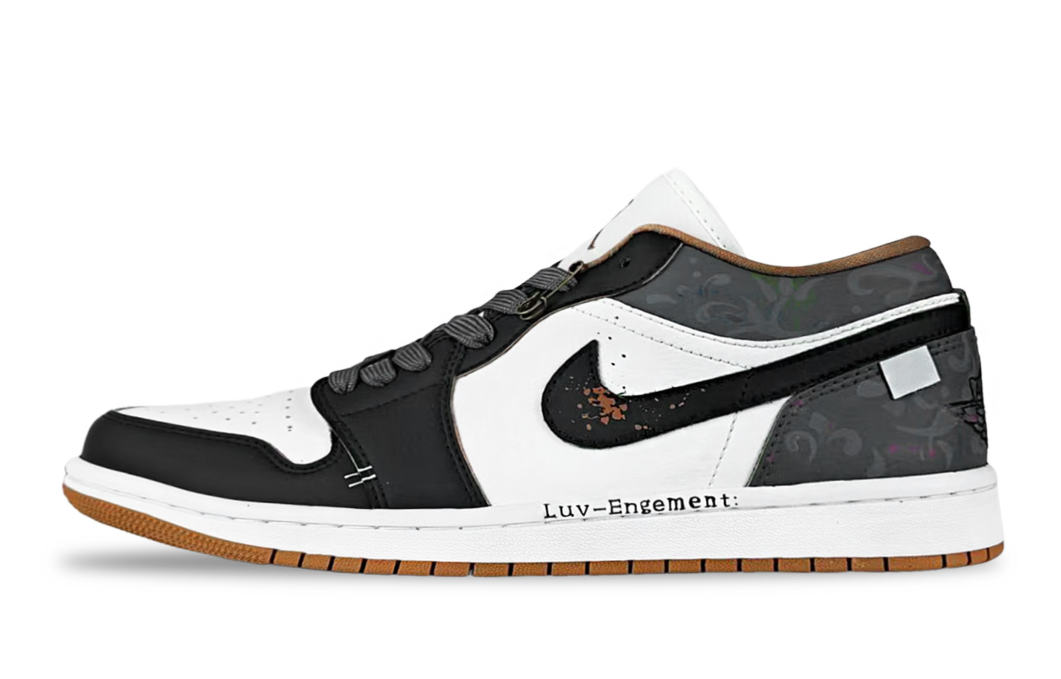 Jordan Air Jordan 1 Vintage Basketball Shoes Unisex Low top White/Brown