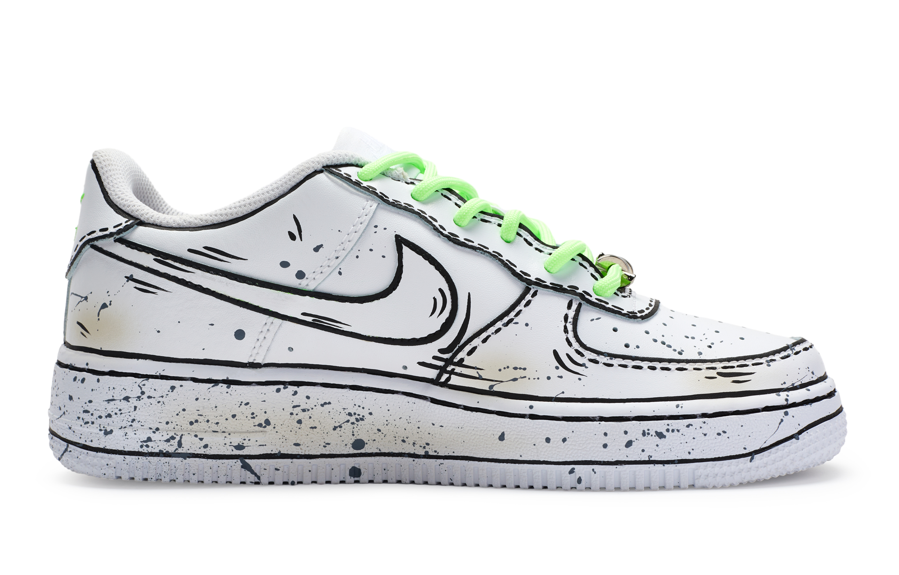 Nike Air Force 1 Skateboard Shoes Women's Low top Green/Black купить в интернет-магазине Yoocart с быстрой доставкой по России.
