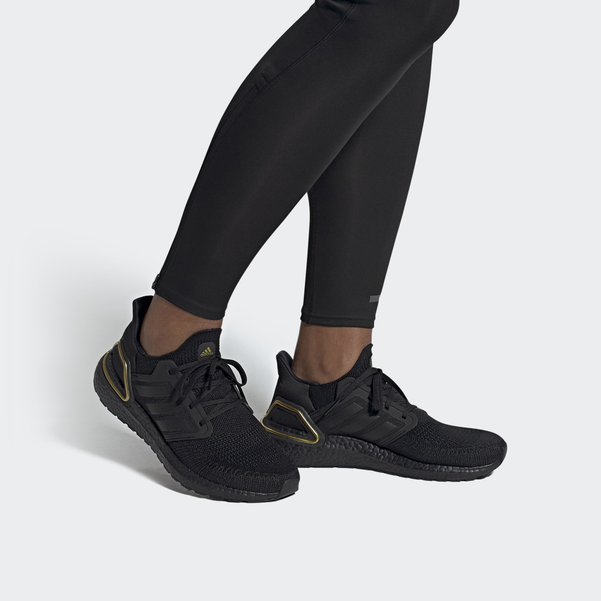 Adidas Ultra Boost 20 Core Black Gold Metallic