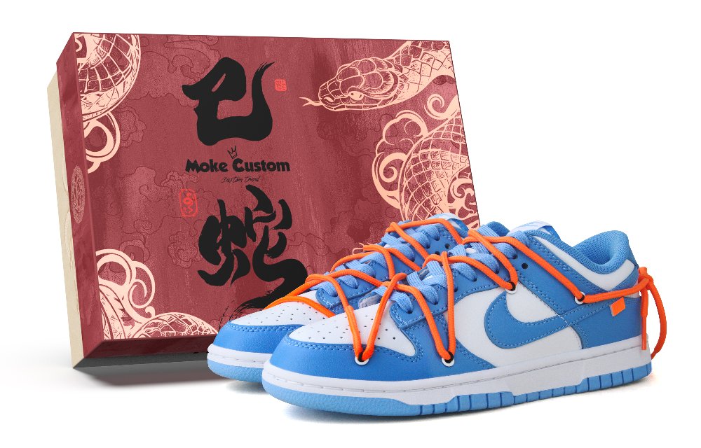 Nike Dunk Abrasion Resistant Low Top Skateboard Shoes Unisex Carolina Blue