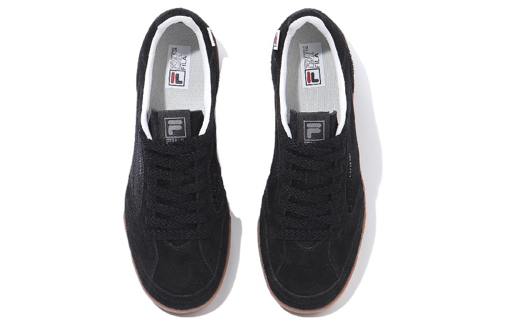 FILA Slantshot 98/23 Anti Slip Wear Resistant Low Top Tennis Shoes Unisex Black Korean Style