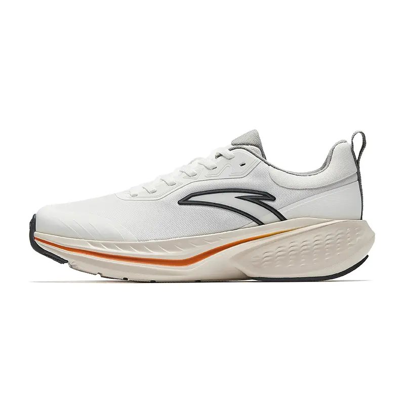 Anta Cloud Journey Coverage  Abrasion Resistant, Breathable Low top Casual Running Shoes Men's Papyrus White