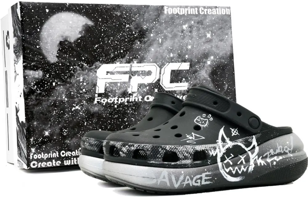 Crocs Classic Clog Funny Escape 2 Clogs Unisex Black