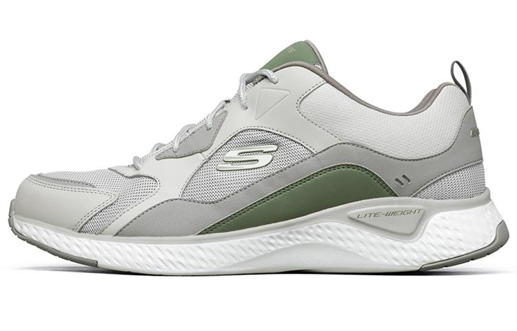 Skechers Solar Fuse Low Top Casual Running Shoes Men's Light Gray