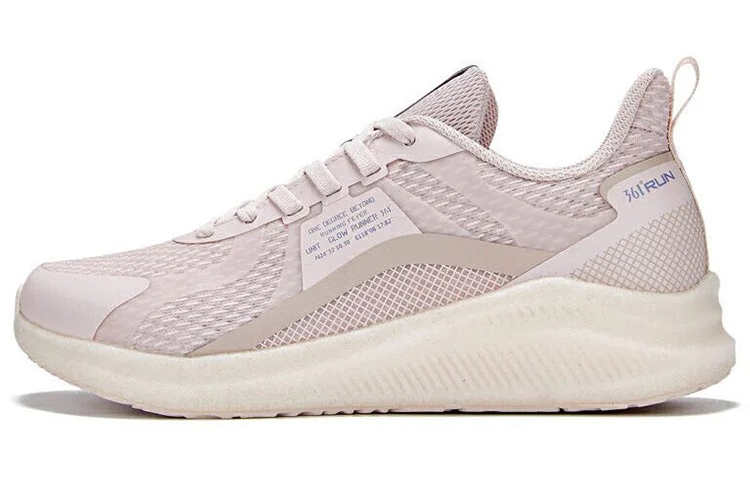 361° Cushioning And Breathable Low Top Running Shoes Women's Nude Pink