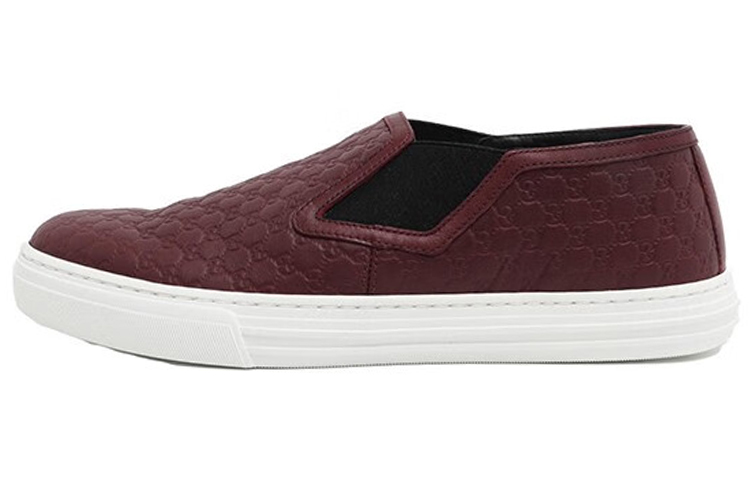 GUCCI Stylish Skateboarding Shoes Men's Burgundy