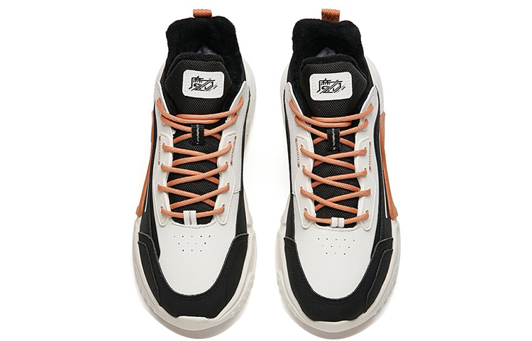 ANTA Leather Fleeced Running Shoes 'White Orange Black' Women's купить в интернет-магазине Yoocart с быстрой доставкой по России.