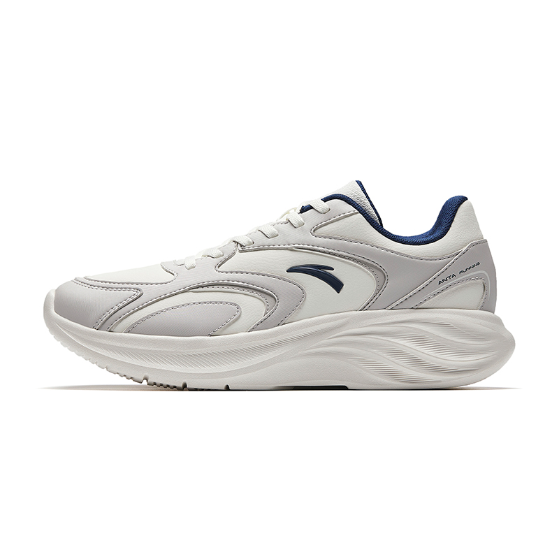 Anta Star Cloud 2 Cushioning, Wear Resistant Low top Casual Running Shoes Men's White Gray Blue