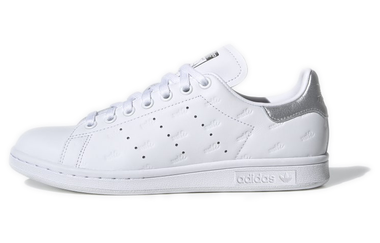 Adidas Stan Smith Debossed Logos Silver Women's