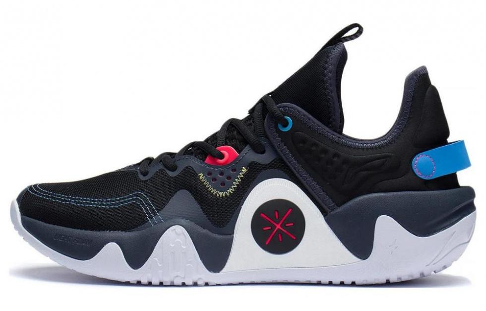 LINING Coldblood Basketball Shoes Men Low-Top Black/Ink Gray