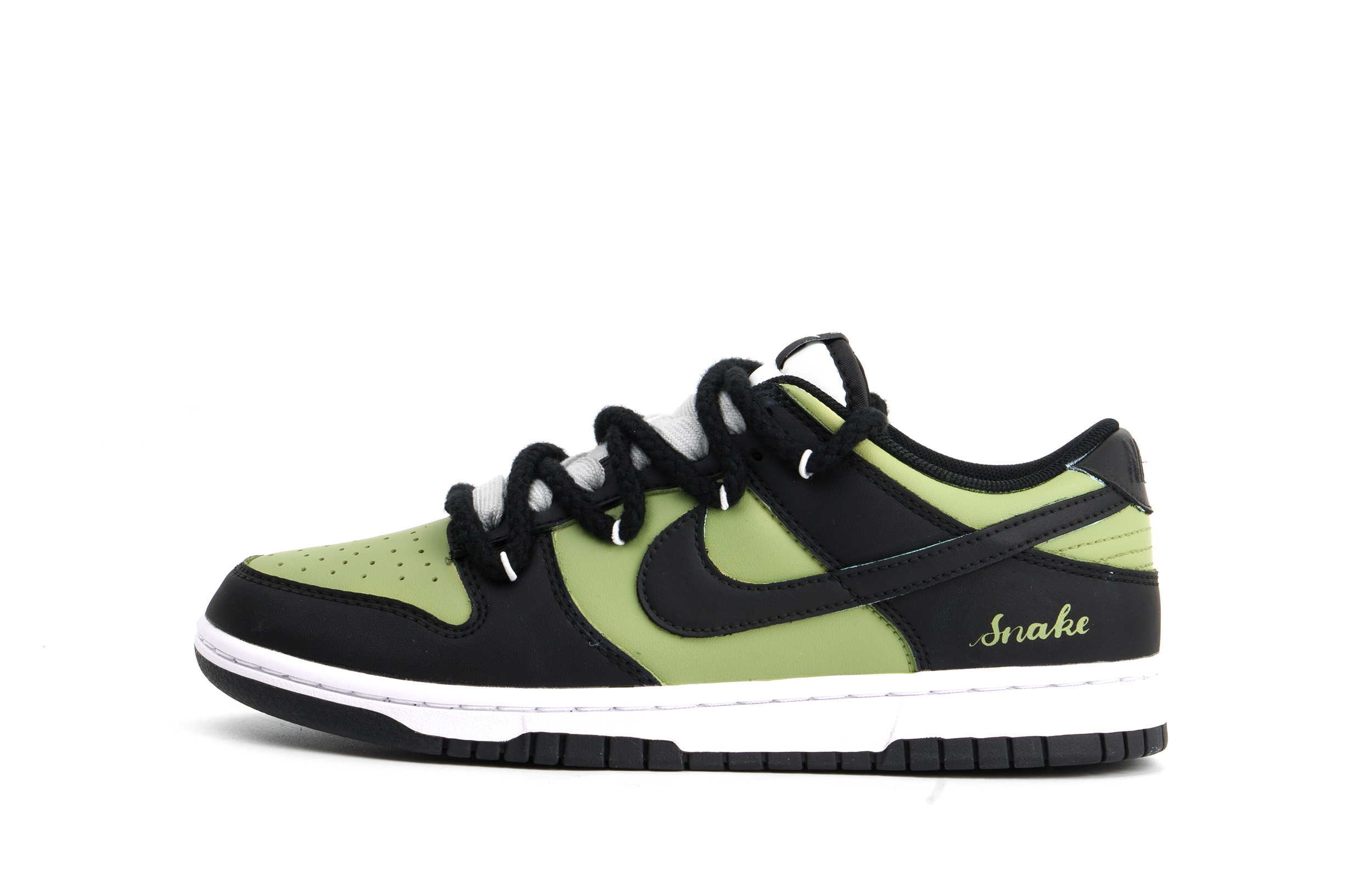 Nike Dunk Cushioning Low top Skateboard Shoes Unisex Black Green