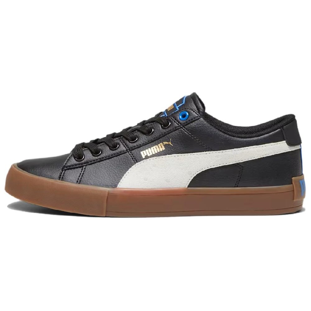 PUMA Bari Low Top Skateboard Shoes Unisex Black White