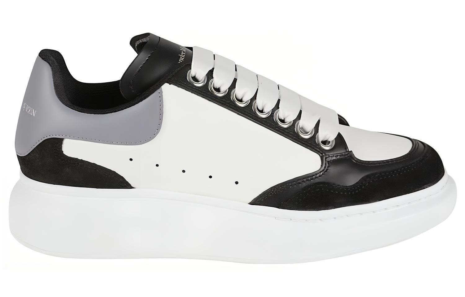 Alexander McQueen Larry Oversized Sensory Sneakers 'White Black Grey' Women's