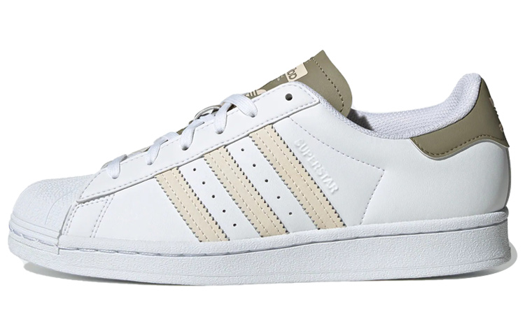 Adidas Originals Superstar 'White Olive Green' Women's