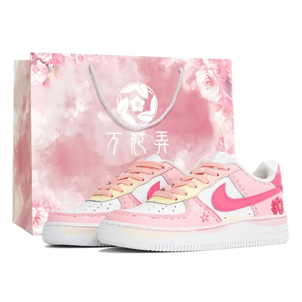 Nike Air Force 1 Skateboard Shoes Women's Low top Yellow