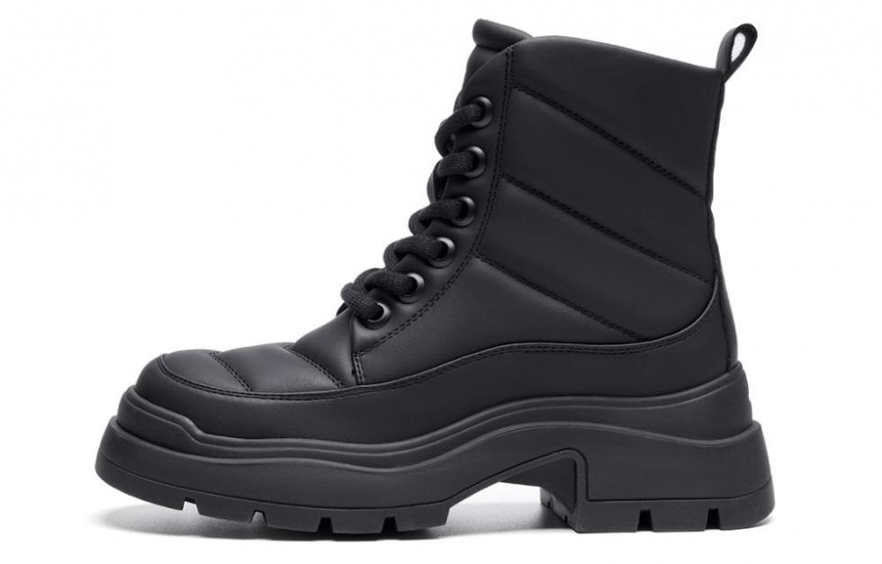 EBLAN Short Martin Boot Women's Black