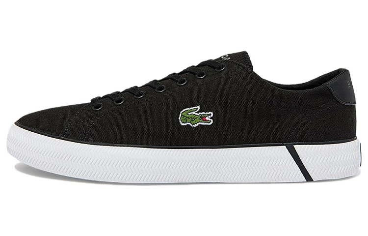LACOSTE Gripshot Abrasion Resistant Low Top Skateboard Shoes Men's Black