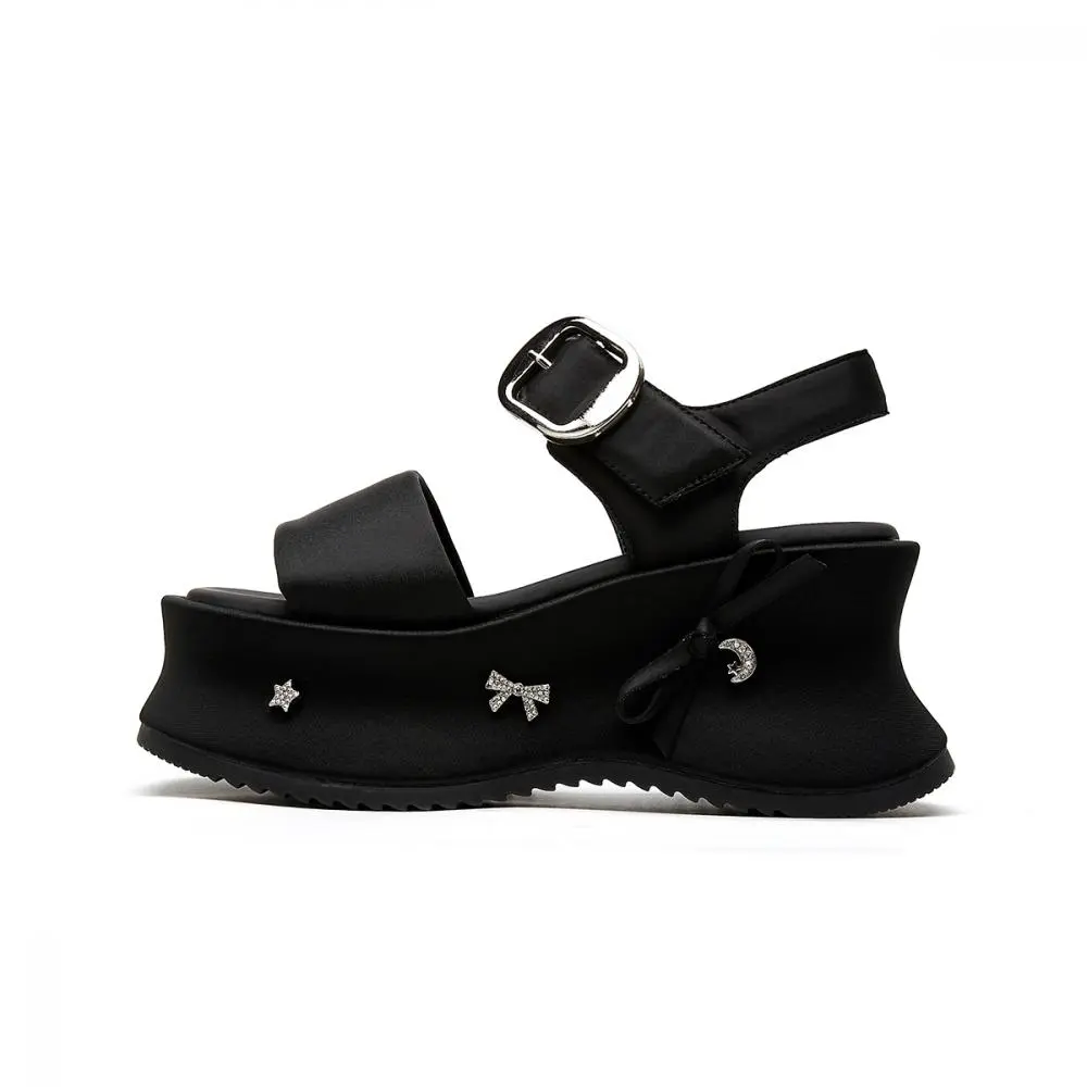 EBLAN One Strap Sandals Women's Black