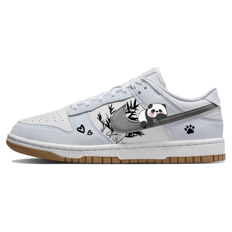 Nike Dunk Cushioned Wear-Resistant Slip-Resistant Low-Top Skateboard Shoes Women's White Blue