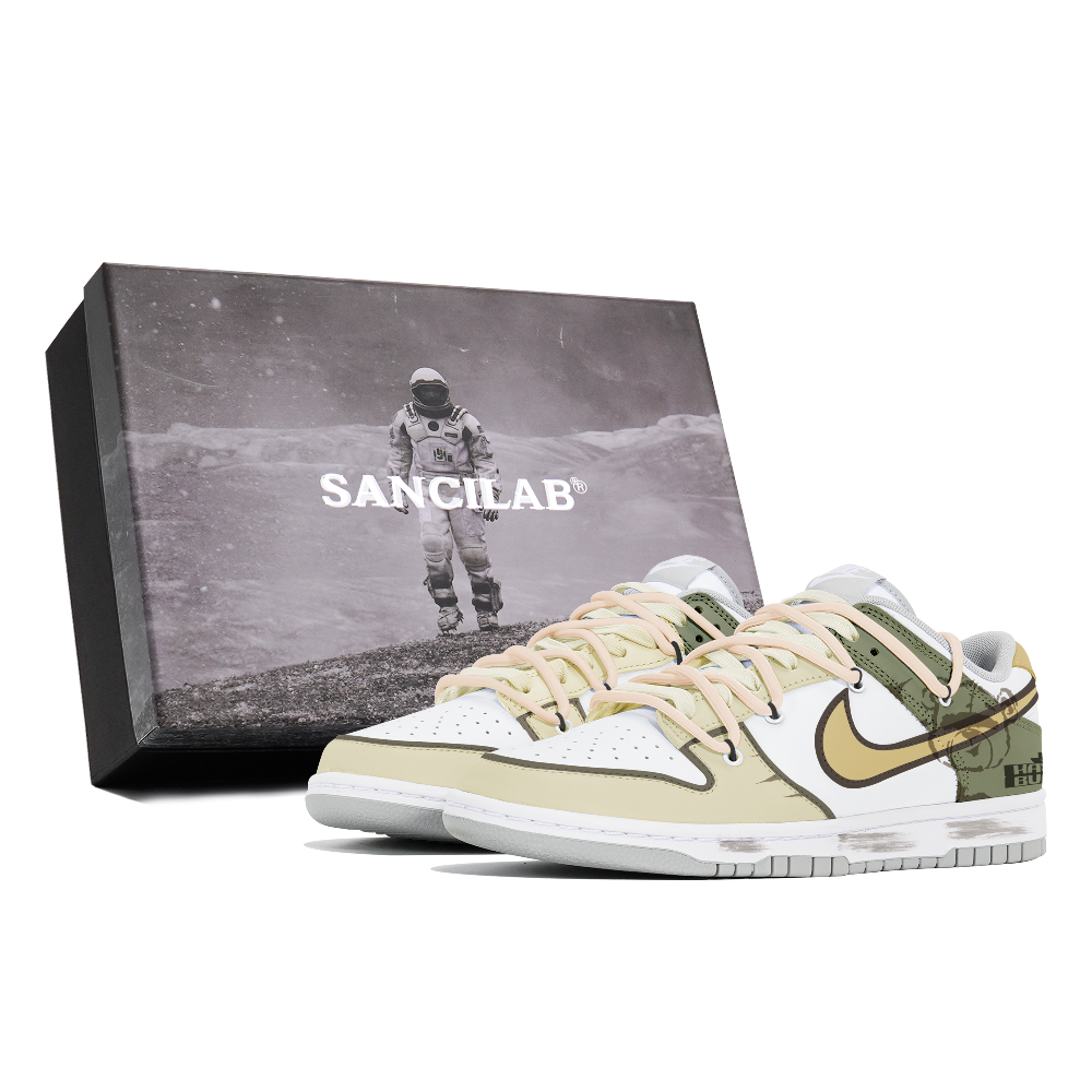 Nike Dunk Skateboard Shoes Unisex Low-Top Yellow