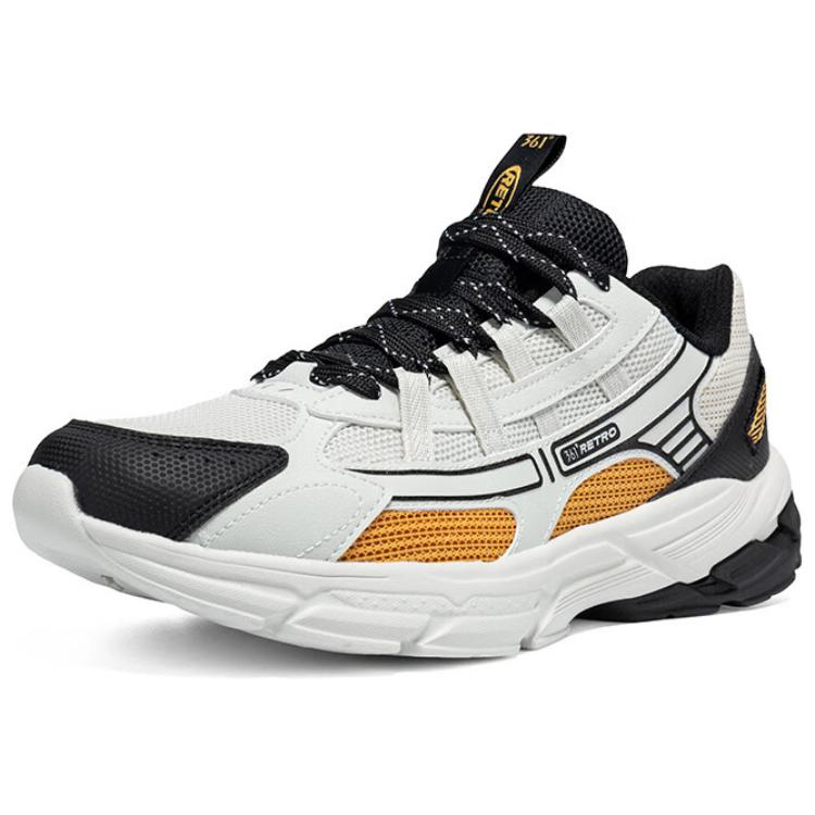 361° Wear-Resistant Support Slip-Resistant Low-Top Chunky Sneakers Men's White Black купить в интернет-магазине Yoocart с быстрой доставкой по России.