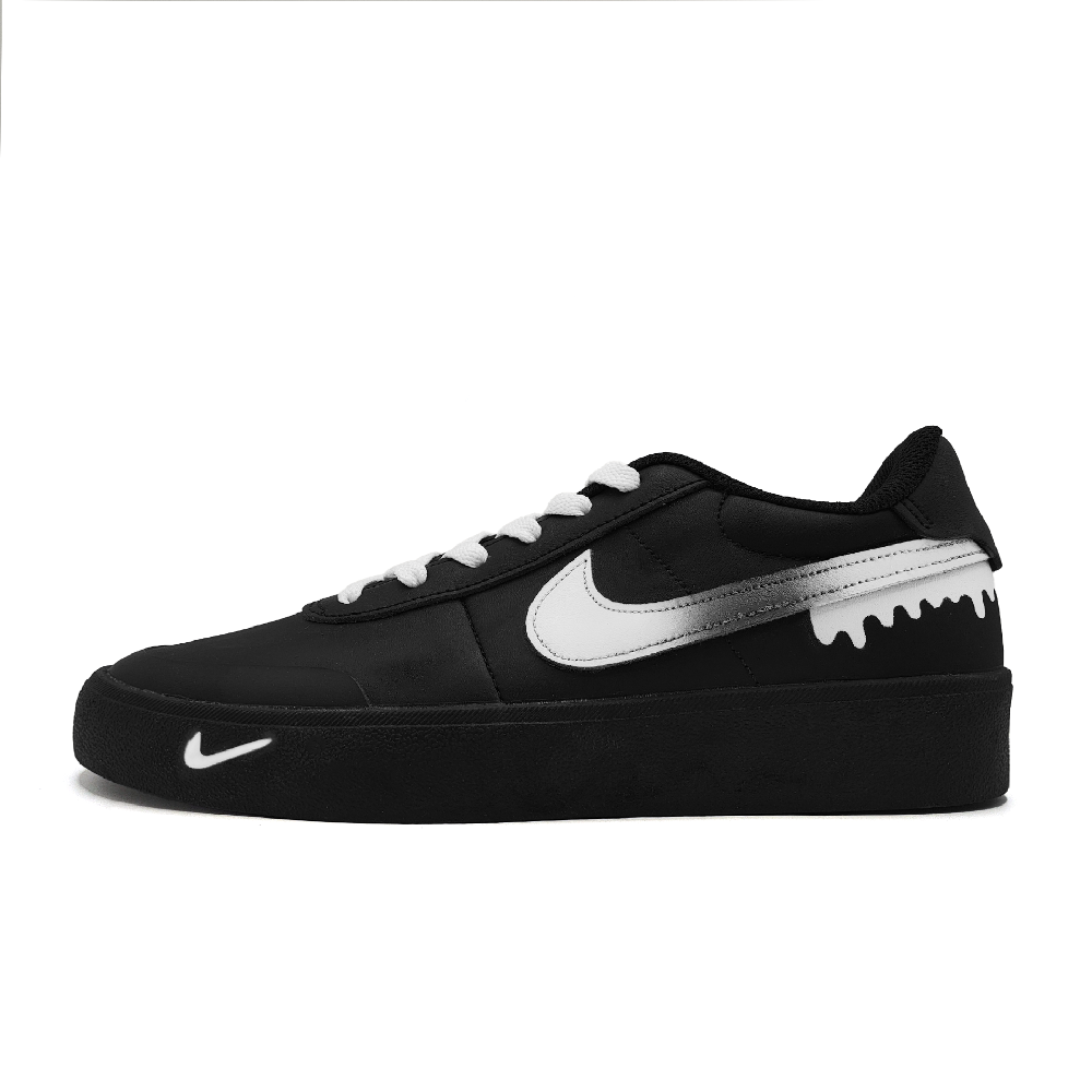 Nike Court Shot Mountain Reflection Abrasion Resistant Low Top Skateboard Shoes Unisex Black