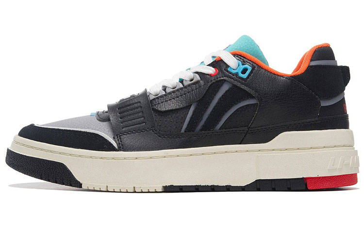 LiNing Rookie Low top Vintage Basketball Shoes Men's Black Gray