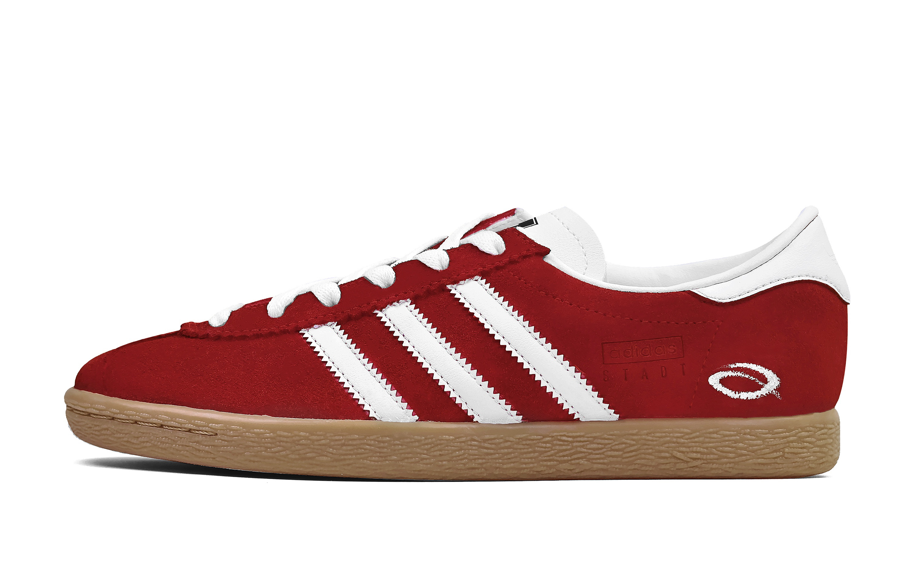 Adidas Originals Stadt Low top German Army Trainers Unisex Red