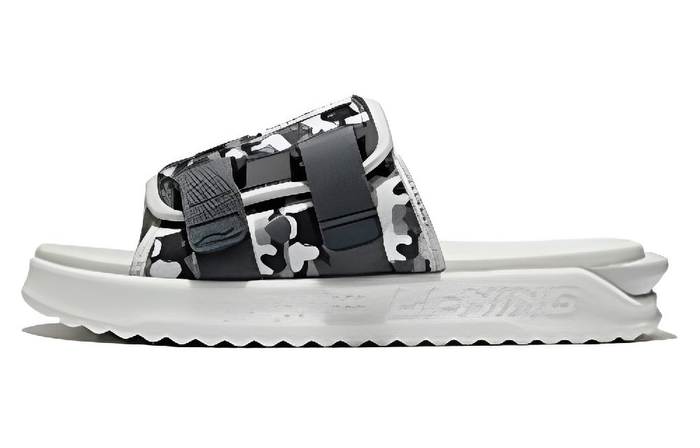 LiNing EVA Slide Slippers Men's Gray Black