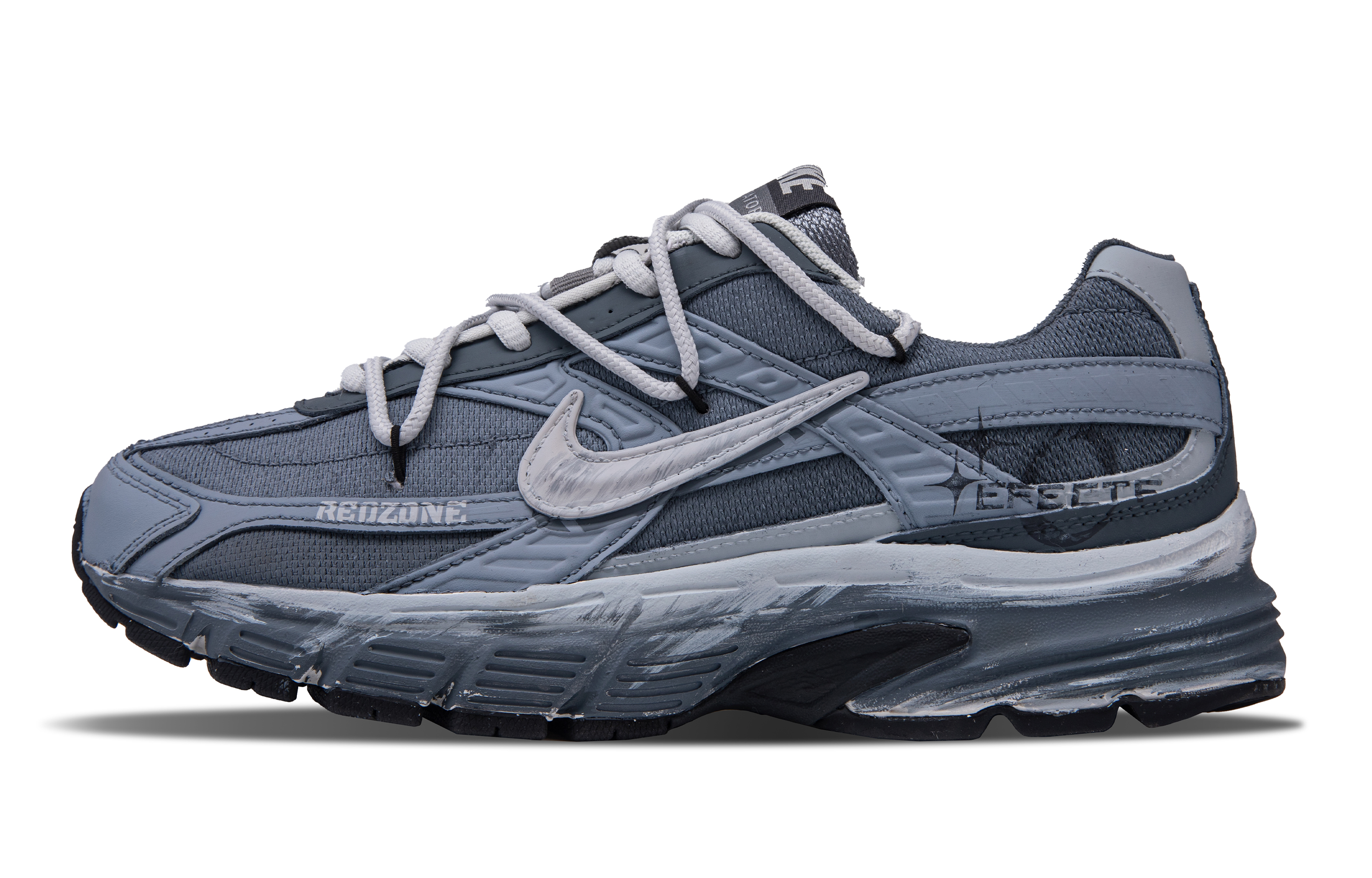 Nike Initiator Abrasion Resistant Low top Running Shoes Unisex Blue Gray