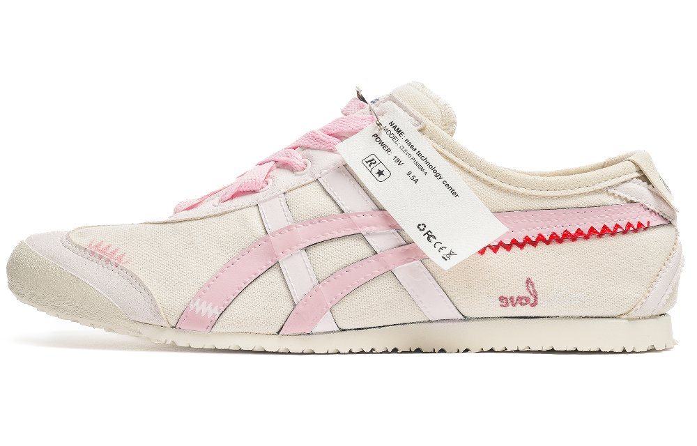 Onitsuka Tiger MEXICO 66 Honey Words Lightweight Low-Top Casual Shoes Unisex Pink Beige